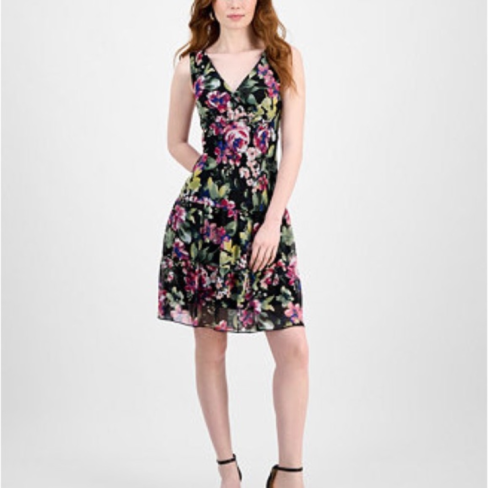 Connected
Women's Floral Chiffon Tiered Sheath Dress